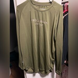 Green long sleeve Dutch Bros shirt